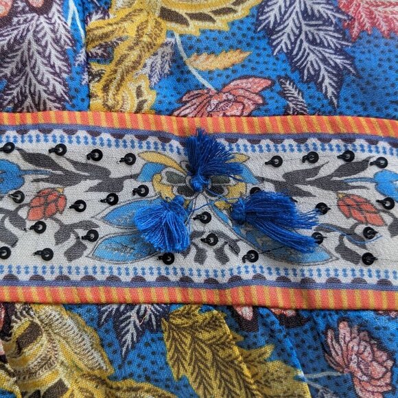 NWT Anthropologie VERB Pallavi Singhee Vineyard Tiered Floral Maxi Sundress Sz10 - Picture 2 of 9